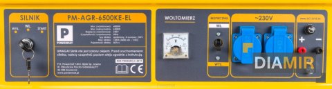AGREGAT 6500W rozruch ELEKTRYCZNY 2x230V prądotwórczy
