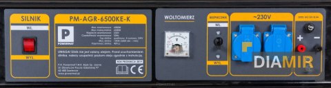 AGREGAT prądotwórczy 6,5KW 15KM 6500W 2-gniazda 230V