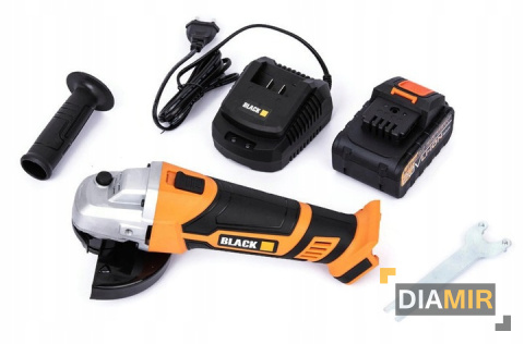 SZLIFIERKA KĄTOWA AKU 125mm 20V kątówka diax na akumulator AKU 4Ah