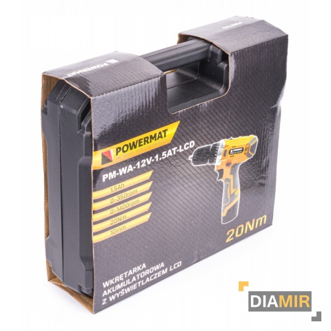 WKRĘTARKA wiertarka AKUMULATOROWA + 2 baterie 20V LCD