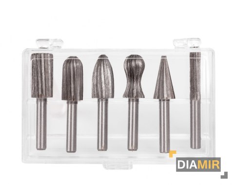 ZESTAW FREZY trzepieniowe 6el HSS do metalu