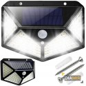 LAMPA halogen SOLARNA 100LED czujnik RUCHU ZMIERZCHU natynkowa kinkiet