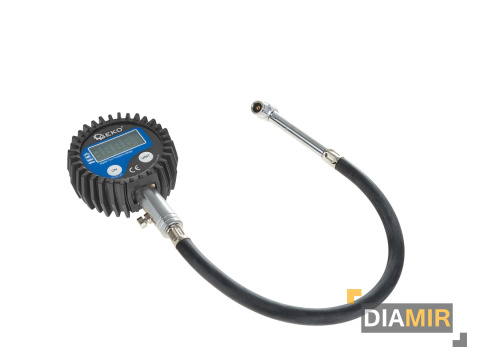 PISTOLET cyfrowy LCD do pompowania kół z wężykiem ciśnieniomierz
