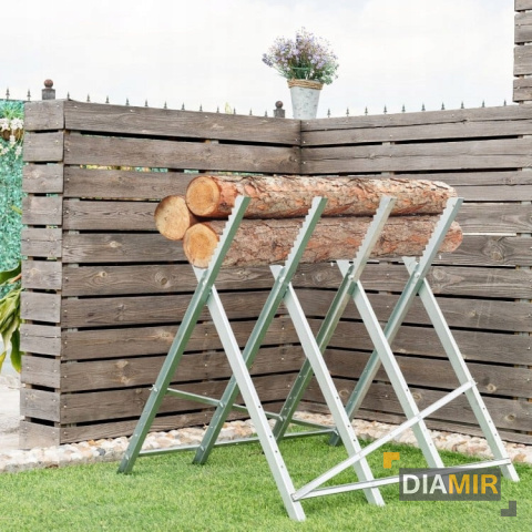 STOJAK KOBYŁKA KOZIOŁEK DO CIĘCIA DREWNA METALOWY KOZIOŁ REGULOWANY 150KG