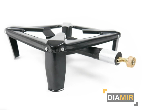 TABORET GAZOWY kuchenka PALNIK żeliwny 6kW 30x30 wąż + reduktor + 2x opaska + 1m wąż