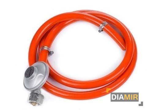 TABORET GAZOWY kuchenka PALNIK żeliwny 6kW 30x30 wąż + reduktor + 2x opaska + 1m wąż