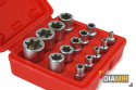 ZESTAW KLUCZY NASADOWYCH TORX E4 - E24 / 1/2"+ 3/8" + 1/4"