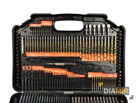 Zestaw wierteł nasadek bitów otwornic HSS 246 el.