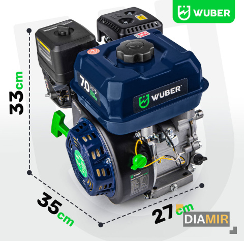 SILNIK SPALINOWY BENZYNOWY ZAGĘSZCZARKI GLEBOGRYZARKI 7KM 19MM OHV