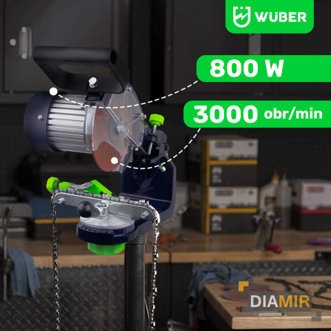 OSTRZAŁKA DO ŁAŃCUCHÓW INDUKCYJNA 800 W + 2 x TARCZA LED