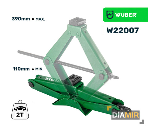 PODNOŚNIK SAMOCHODOWY TRAPEZOWY LEWAREK DO WYMIANY KÓŁ 2000KG TRAPEZ 2T
