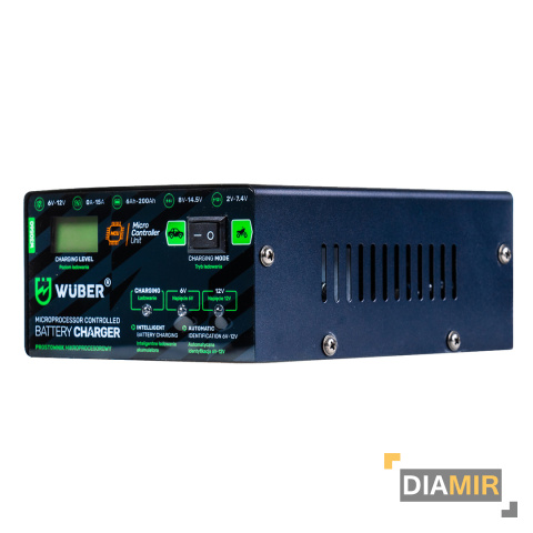 PROSTOWNIK 6V i 12V MIKROPROCESOROWY 15A automatyczny