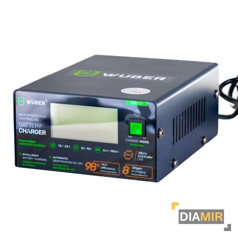 PROSTOWNIK 12V i 24V MIKROPROCESOROWY 10A ŁADOWARKA automatyczny