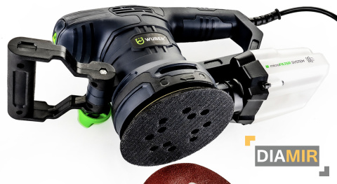 SZLIFIERKA OSCYLACYJNA MIMOŚRODOWA 1300W UCHWYT regulacja 125mm DŁUGA