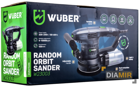 SZLIFIERKA OSCYLACYJNA MIMOŚRODOWA 1300W UCHWYT regulacja 125mm DŁUGA