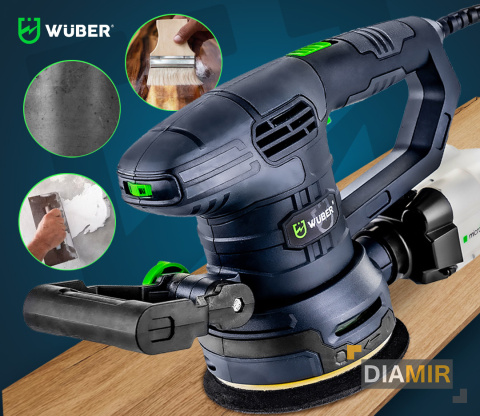 SZLIFIERKA OSCYLACYJNA MIMOŚRODOWA 1300W UCHWYT regulacja 125mm DŁUGA