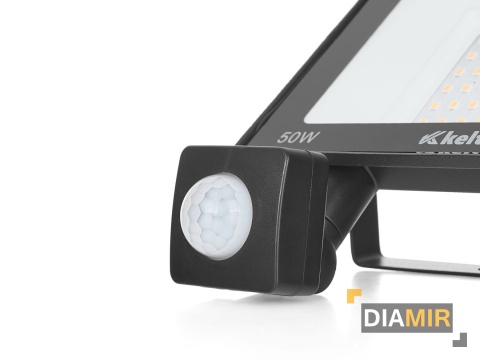 HALOGEN 50W naświetlacz CZUJNIK ruchu biały zimny 6500K