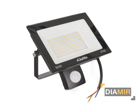 HALOGEN 50W naświetlacz CZUJNIK ruchu biały zimny 6500K