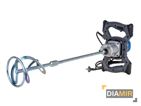 MIESZADŁO elektryczne do farb zapraw beton 1200W 2 BIEGI 2x mieszalnik 14mm