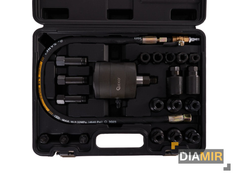 ŚCIĄGACZ PNEUMATYCZNY DO WTRYSKIWACZY + adaptery zestaw w walizce