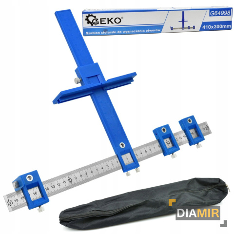 Szablon stolarski do wyznaczania otworów 410 x 300mm