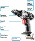 WKRĘTARKA WIERTARKA dwubiegowa 44Nm 18V 10mm BODY bez aku Energy+ GRAPHITE