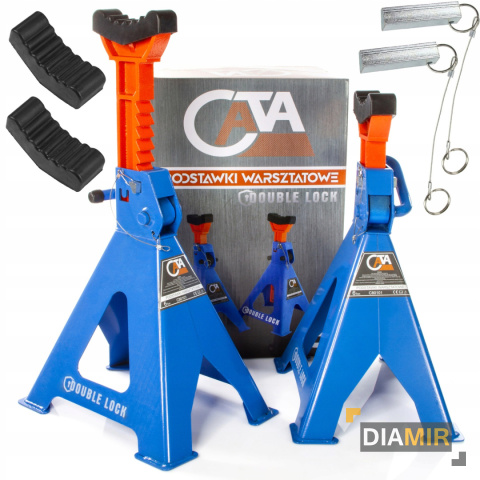 2X KOBYŁKI 6T PODSTAWKI WARSZTATOWE PODPORY Z BLOKADĄ GUMĄ PINEM REGULOWANE