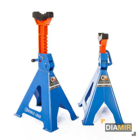 2X KOBYŁKI 6T PODSTAWKI WARSZTATOWE PODPORY Z BLOKADĄ GUMĄ PINEM REGULOWANE