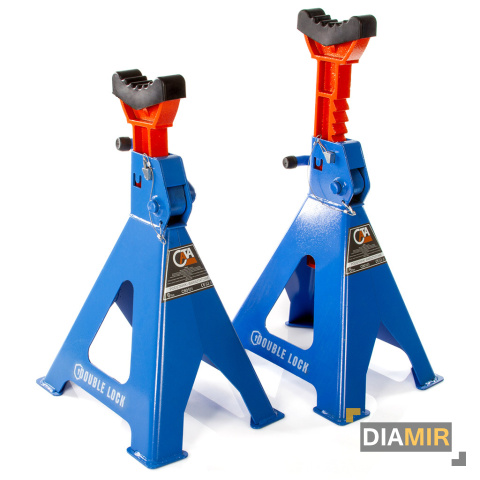 2X KOBYŁKI 6T PODSTAWKI WARSZTATOWE PODPORY Z BLOKADĄ GUMĄ PINEM REGULOWANE