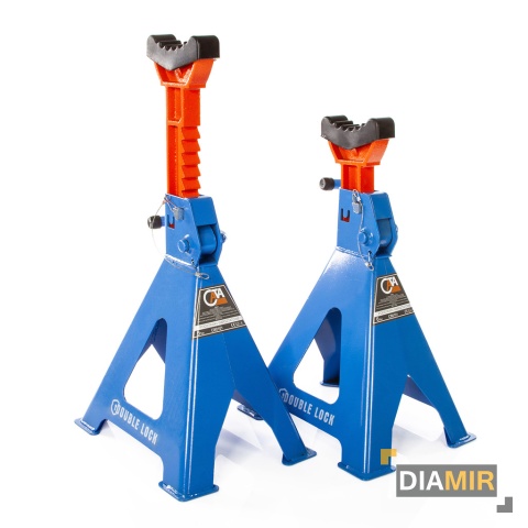 2X KOBYŁKI 6T PODSTAWKI WARSZTATOWE PODPORY Z BLOKADĄ GUMĄ PINEM REGULOWANE