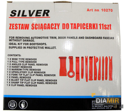 CHWYTAKI ŚCIĄGACZE DŹWIGNIE DO tapicerki ZAPINEK TAPICERSKICH 11 el.