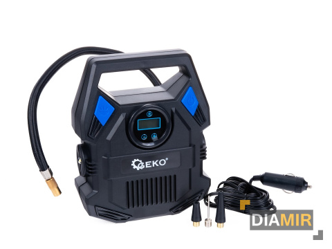 KOMPRESOR SAMOCHODOWY POMPKA 12V ELEKTRYCZNA LCD Z LED SPRĘŻARKA + KOŃCÓWKI