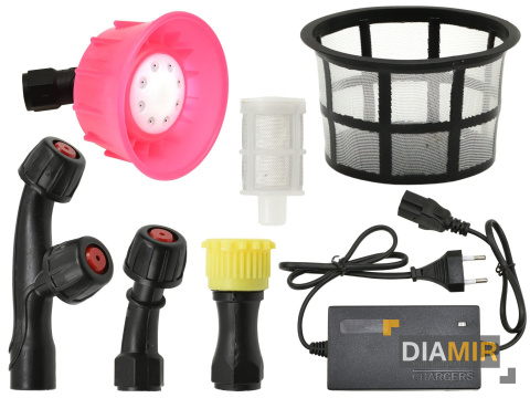 OPRYSKIWACZ 16L akumulatorowy AKU plecakowy na baterie ZESTAW