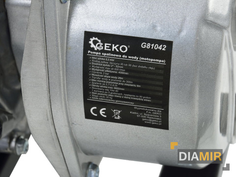 Pompa motopompa 2" 36000 l/h spalinowa do wody czystej brudnej 6,5KM