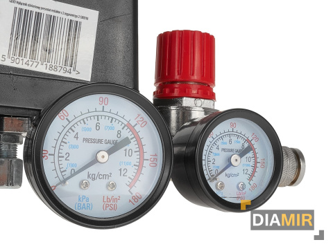Wyłącznik ciśnieniowy presostat reduktor z 2 zegarami typ 2