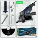 SZLIFIERKA KĄTOWA 2400W 230MM DIAX KĄTÓWKA MOCNA WOLNY START DUŻA WUBER