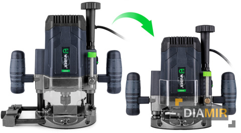 FREZARKA GÓRNOWRZECIONOWA ELEKTRYCZNA DO DREWNA ZESTAW + 12 FREZÓW WUBER