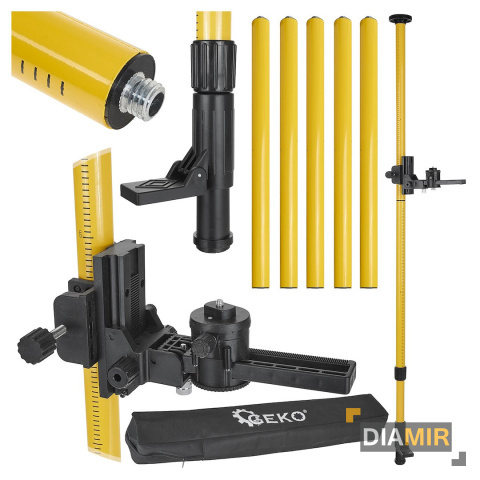 KOLUMNA ROZPOROWA DRĄŻEK TELESKOPOWY MODUŁOWY DO LASERA POZIOMICY 4,2M