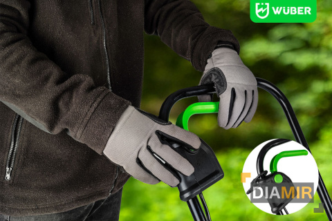 KOSIARKA ELEKTRYCZNA DO TRAWY 32cm 1200W Z REGULACJĄ LEKKA MOCNA DUŻY KOSZ