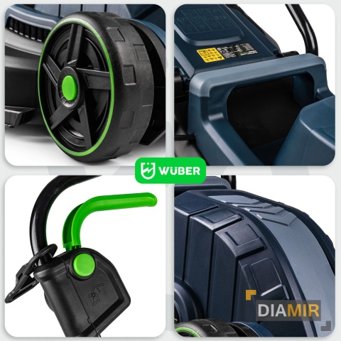 KOSIARKA ELEKTRYCZNA DO TRAWY 32cm 1200W Z REGULACJĄ LEKKA MOCNA DUŻY KOSZ