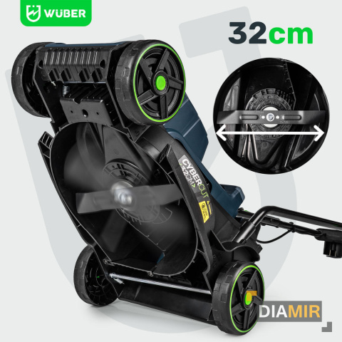 KOSIARKA ELEKTRYCZNA DO TRAWY 32cm 1200W Z REGULACJĄ LEKKA MOCNA DUŻY KOSZ