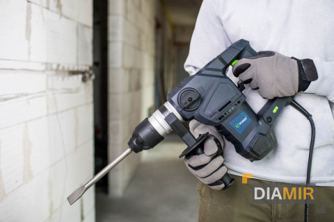 MŁOT UDAROWY MŁOTOWIERTARKA 3 TRYBY 230V 1500W WIERTARKA SDS+ WALIZKA WUBER