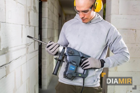 MŁOT UDAROWY MŁOTOWIERTARKA 3 TRYBY 230V 1500W WIERTARKA SDS+ WALIZKA WUBER