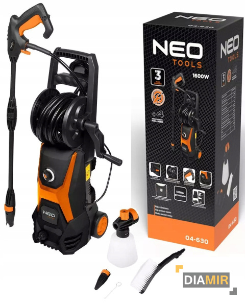 Myjka ciśnieniowa 1600W 135 bar + akcesoria NEO TOOLS 04-630