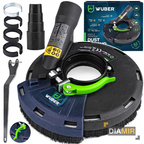 OSŁONA PRZECIWPYŁOWA ODSYSAJĄCA DO SZLIFIERKI KĄTOWEJ 115-125MM WUBER