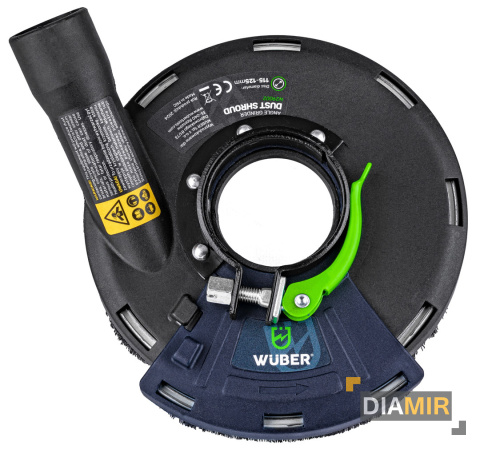 OSŁONA PRZECIWPYŁOWA ODSYSAJĄCA DO SZLIFIERKI KĄTOWEJ 115-125MM WUBER
