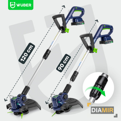PODKASZARKA AKUMULATOROWA KOSA WYKASZARKA NA KOŁACH ŻYŁKI NOŻE AKU 20V