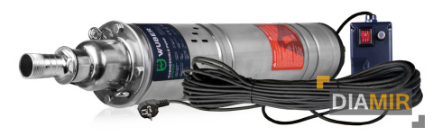 POMPA ŚRUBOWA GŁĘBINOWA 750W DO WODY CZYSTEJ 1" DO STUDNI MOCNA 1600 L/H