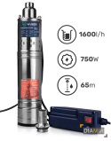 POMPA ŚRUBOWA GŁĘBINOWA 750W DO WODY CZYSTEJ 1" DO STUDNI MOCNA 1600 L/H