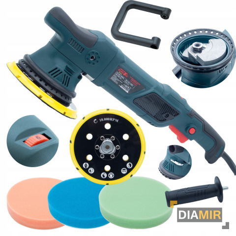 PROFESJONALNA POLERKA SAMOCHODOWA 1850W OSCYLACYJNA MIMOŚRODOWA EUROTEC